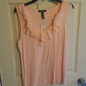 Beautiful coral  Ralph Lauren sleeveless top